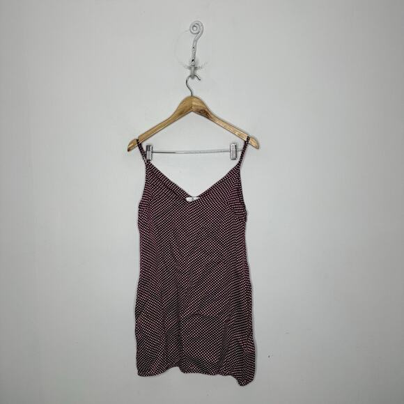 Zimmermann curacao Polka Dot Mini dress brown viscose slip women's 1 US 6 - Picture 4 of 10